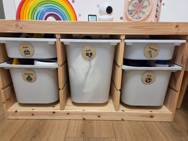 Trofast labels montessori
