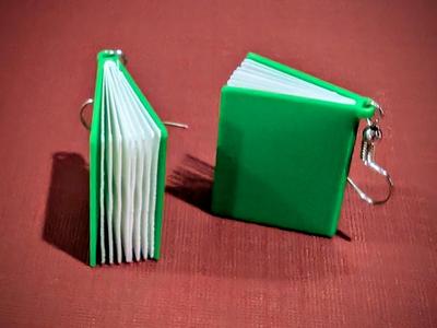 Book Earrings