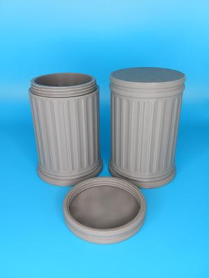 Small Fluted Column Containers