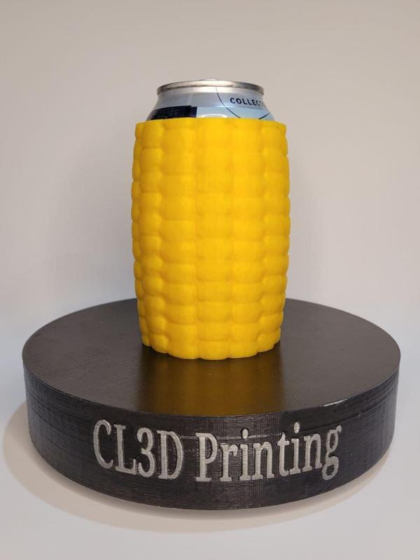 Corn Can Koozie - Detailed
