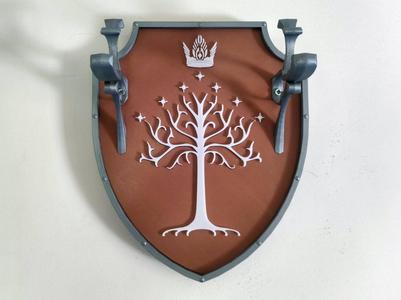 Aragorn's Crest and Sword Mount for Narsil/Andúril