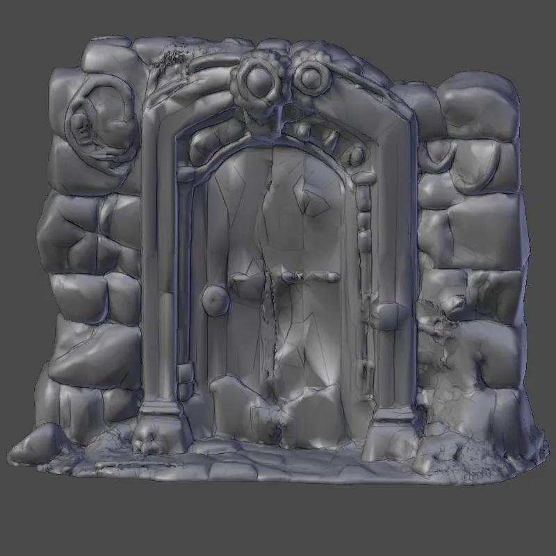 Wargame Terrain Door Nosupport FDMready 15min Fastprint   
