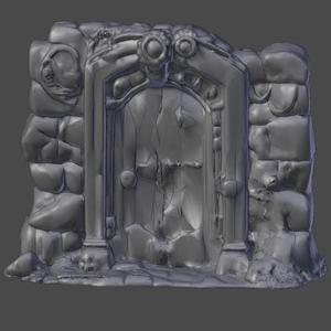 Wargame Terrain Door Nosupport FDMready 15min Fastprint   