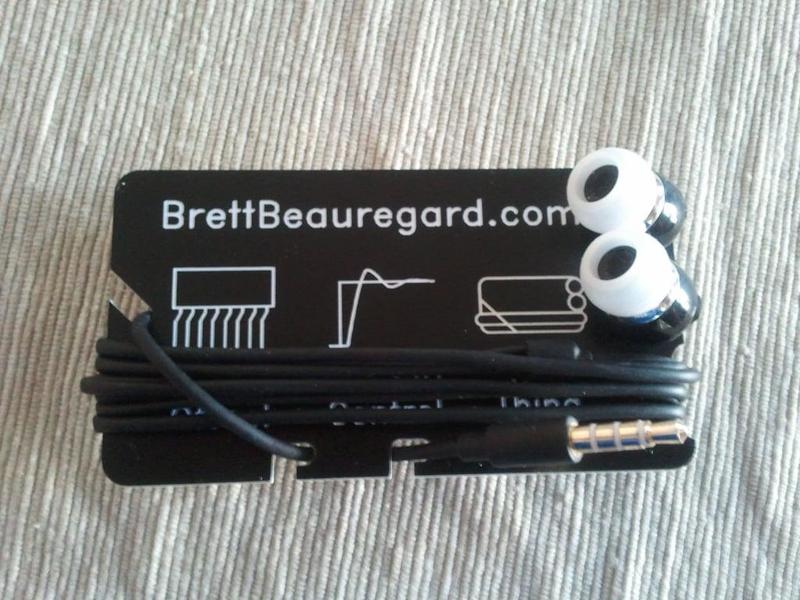 Earbud-Wrap Business Card