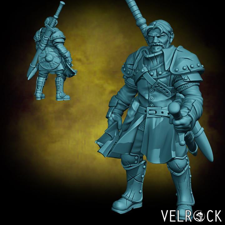 Human Warrior Veteran (PRESUPPORTED)