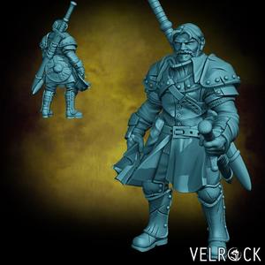 Human Warrior Veteran (PRESUPPORTED)