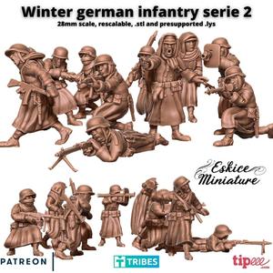 Winter german squad 2 - 28mm