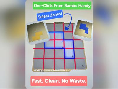 Modular Bed Cleaner Selectable Zones, All Printers