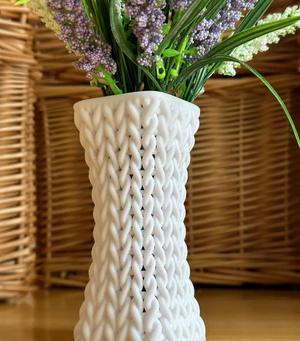 Square Knitted Vase