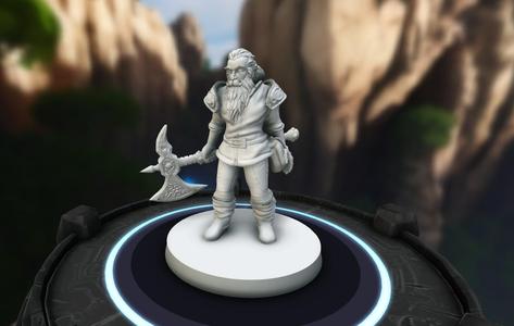 Dwarf With Battle Axe-Made in TitanCraft