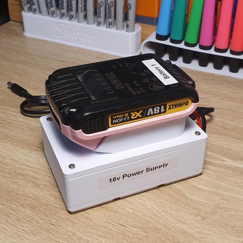 Gridfinity Dewalt battery pack for Pinecil