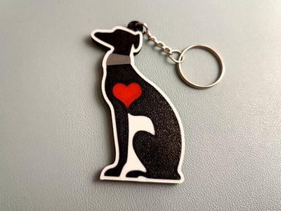 Greyhound Keychain