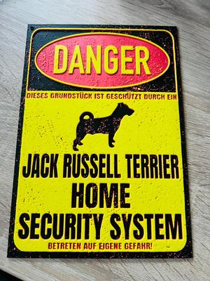 Jack Russell Warnschild