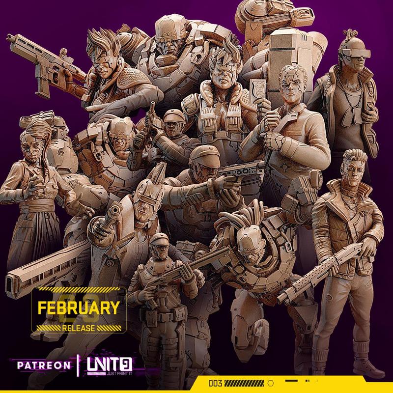 Cyberpunk models BUNDLE - RAID44 & Metal Slammers (February23 release)