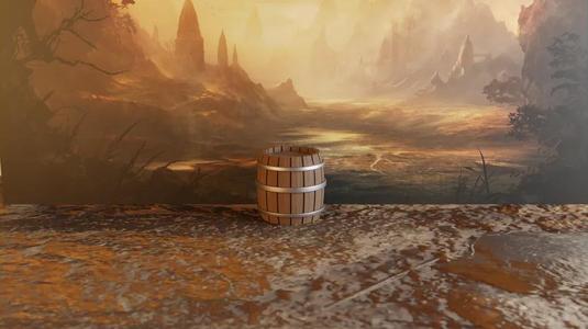 Wooden Barrel for wargming / RPG