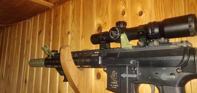 45° fixed iron sight
