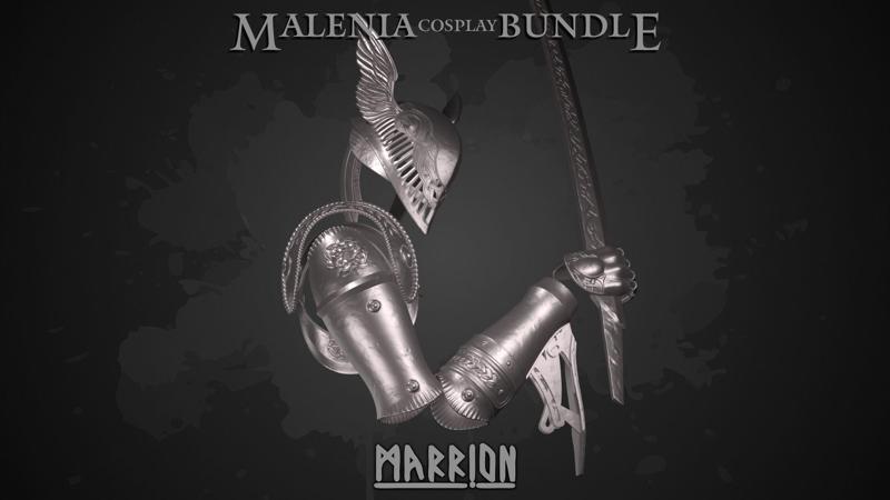Malenia Cosplay Bundle 3D Model Collection
