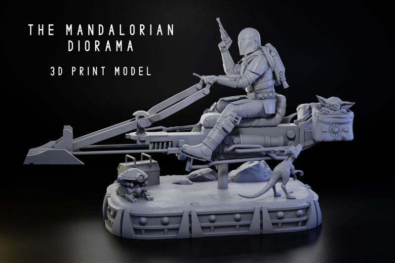 The Mandalorian Diorama 1-6 Scale -
