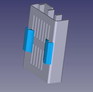 Raspberry pi3 case with wall mount