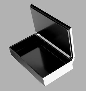 Print in place Box with hinges, phone sized with nice edges