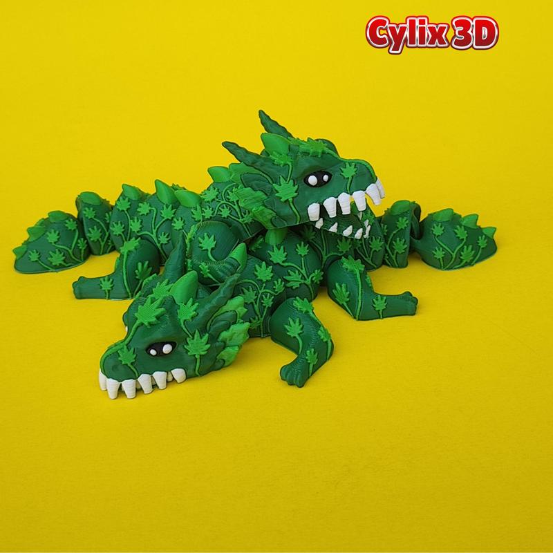 Articulated Cannabis Dragon, Flexi Dragon No Support