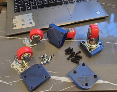 Caster Wheel Adapter for IKEA Samla 22L Box