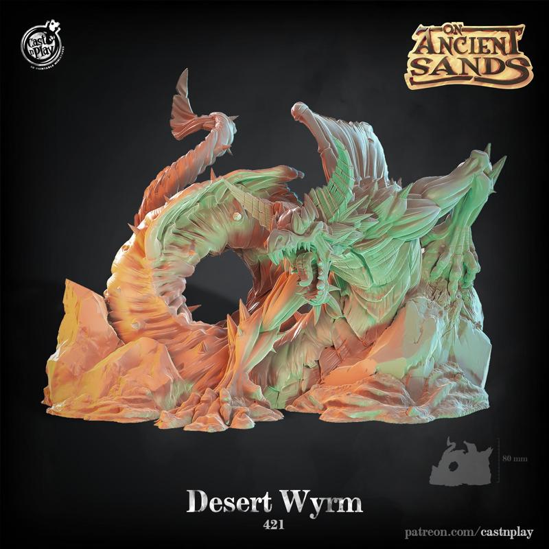 Desert Wyrm (Pre-Supported)