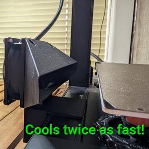 Post-print fast cooling mod for Ender-3 S1