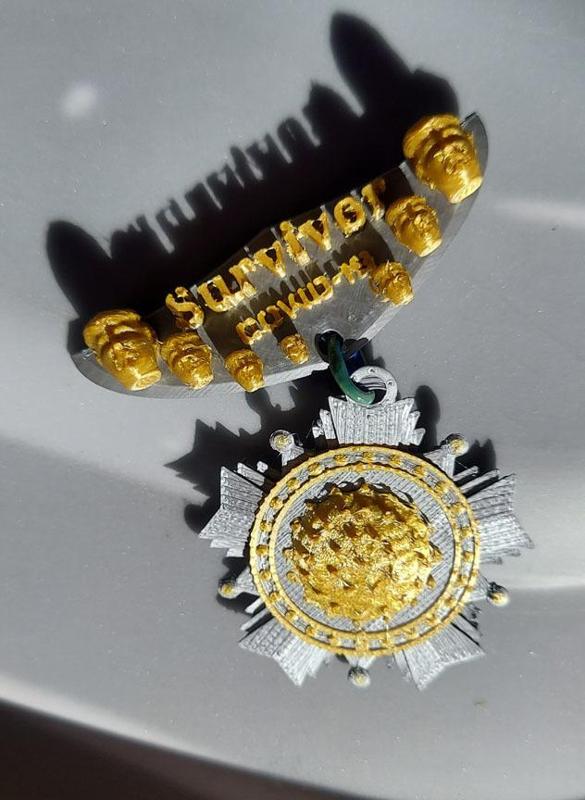 Covid Coronavirus Fighter Survivor Medal