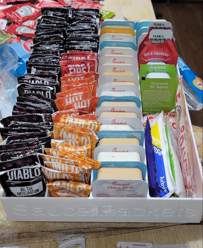 Sauce packet organizer