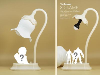 your art nouveau style lamp