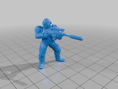 Starcraft Remastered Ghost Miniature