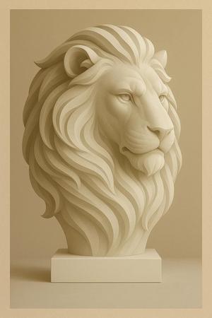 Lion Head – Majestic Animal Sculpture