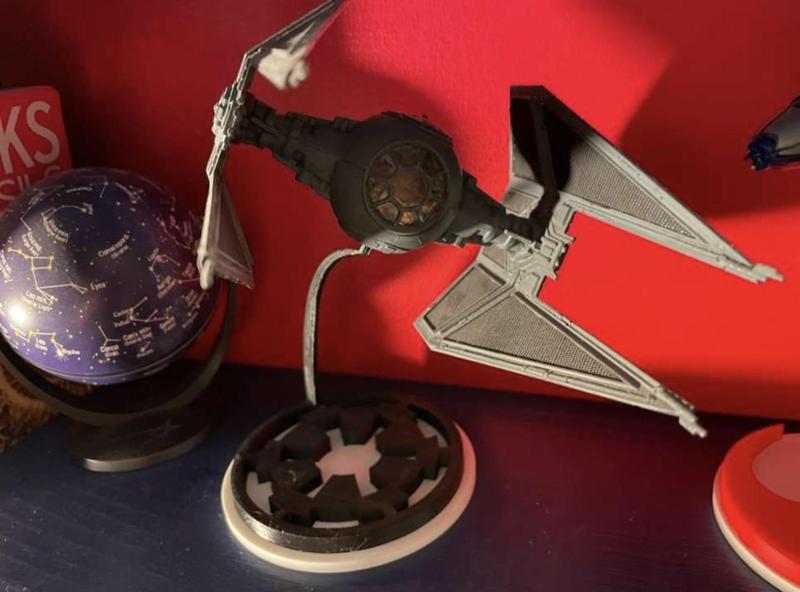 Star Wars Model Ship Stands: Darth Vader TIE, B-Wing, TIE Interceptor