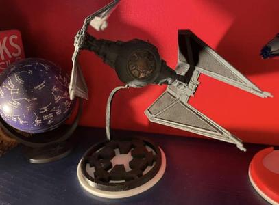 Star Wars Model Ship Stands: Darth Vader TIE, B-Wing, TIE Interceptor