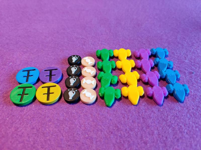 SpaceCorp Player pieces