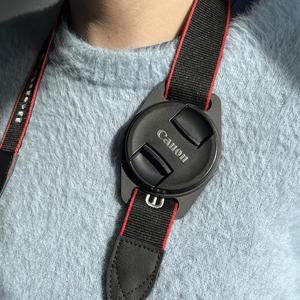 Lens cap holder for camera strap (Multiple sizes)