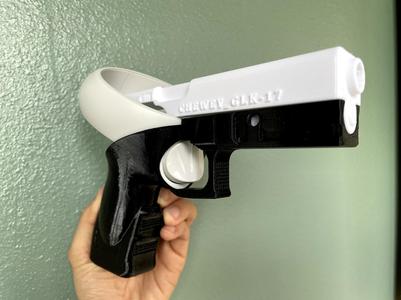 Oculus Quest 2 VR pistol grip - Fits Quest 3 controllers