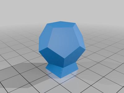 Scanner Dodecahedron with Square base