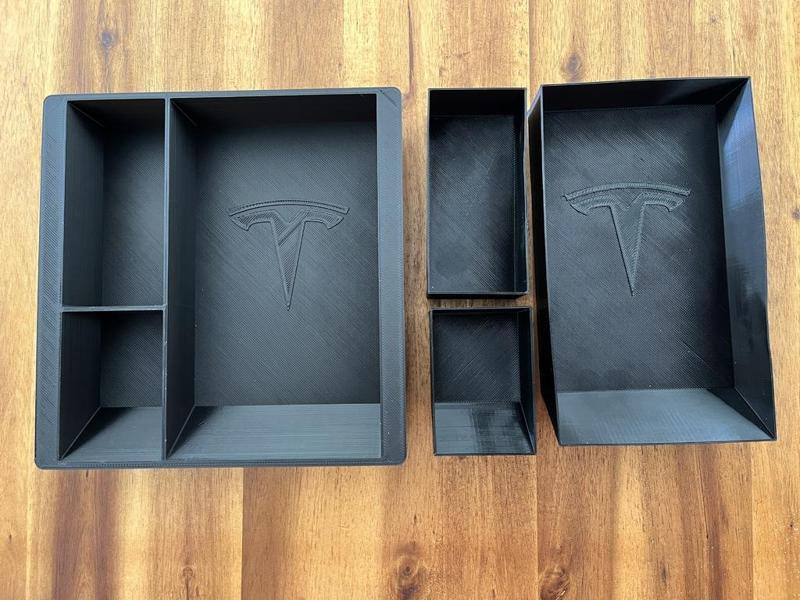 Tesla Model 3 Center Console TPU inserts