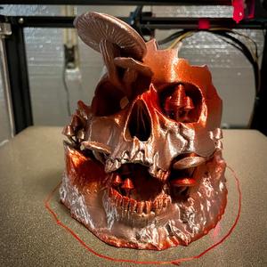 Mushroom Skull Jar