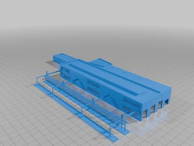 T gauge BNSF Engine facility 1:450