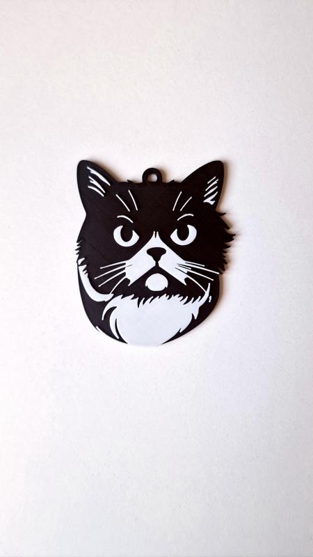 Exotic shorthair keychain