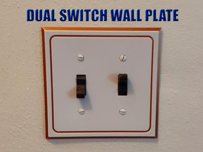 Wallplate, Dual Switch