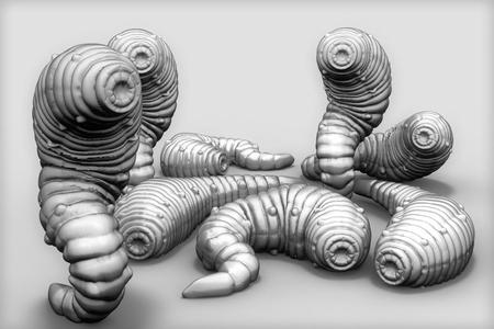 Dark Souls - Giant Leech miniature models