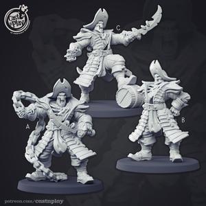 Undead Pirate Captain (Pre-Supported)