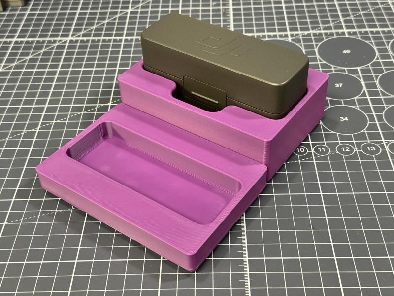 Gridfinity for DJI Mic 2 charging case