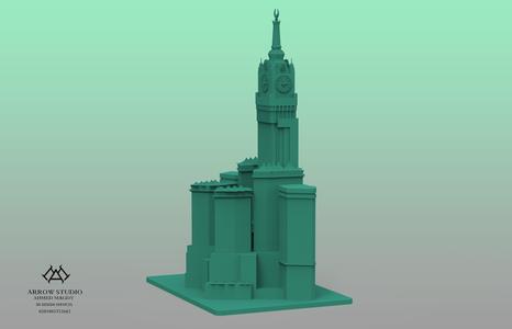 3D Model of Makkah Royal Clock Tower (Abraj Al-Bait) - تصميم ثلاثي الأبعاد لبرج البيت (ساعة مكة المل