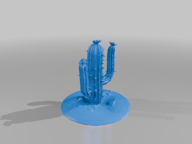 3D printable cactus model