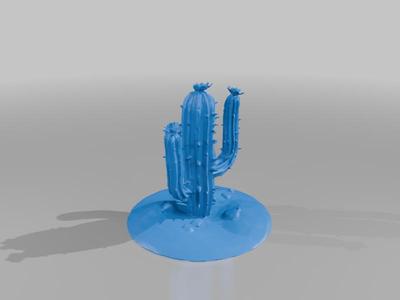 3D printable cactus model
